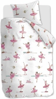 Dekbedovertrek Beddinghouse KIDS Swanlake Pink 140x200/220