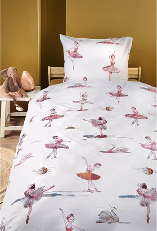 Dekbedovertrek Beddinghouse KIDS Swanlake Pink 140x200/220