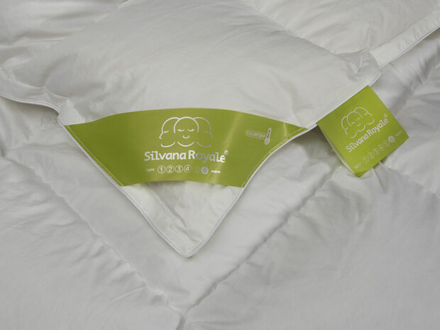 SILVANA ROYALE GROEN COLORTEMP (6)EXTRA WARM DONZEN DEKBED